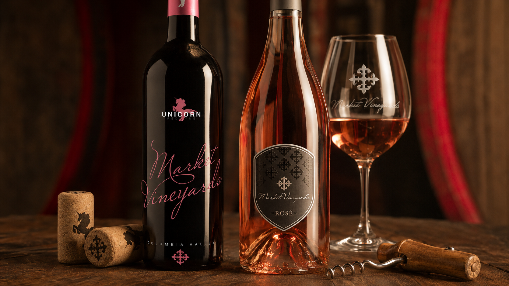 Market Vineyards Wine Label System