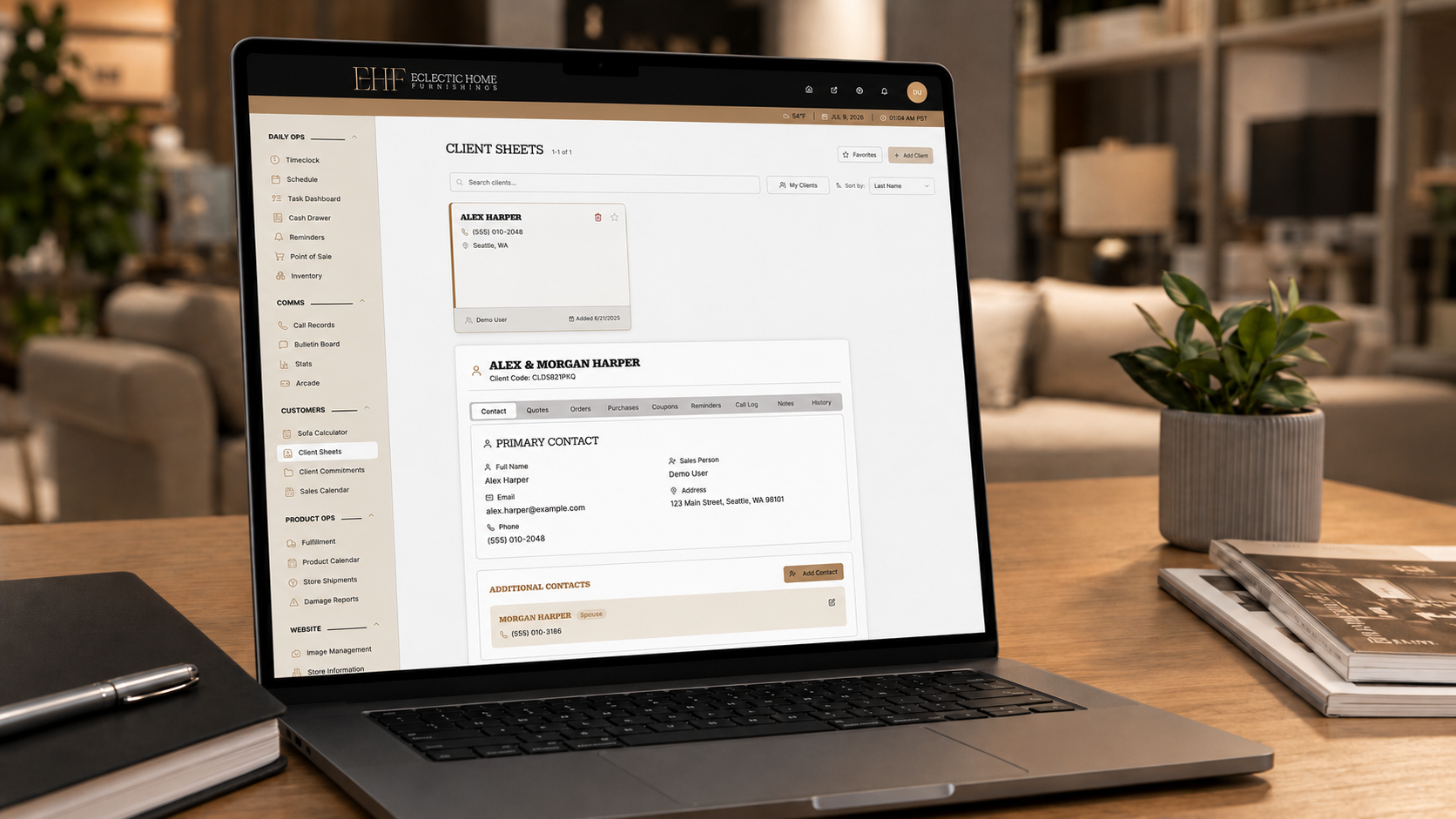 Eclectic Home Furnishings Website and Operations Platform