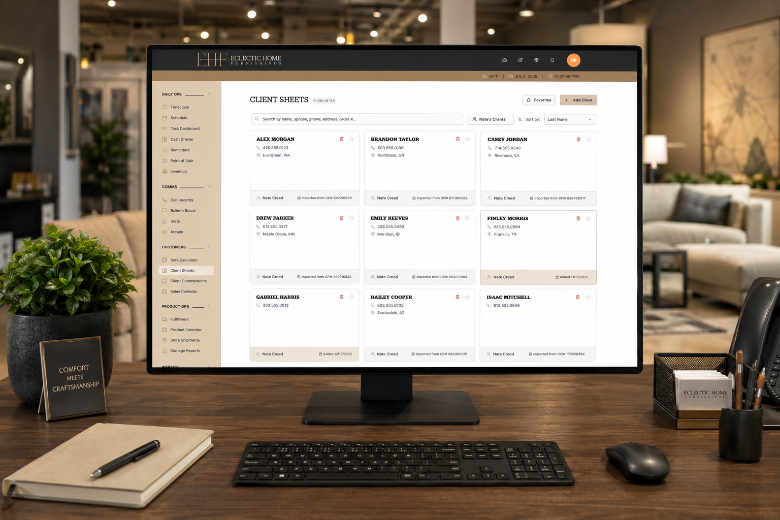Eclectic Home Furnishings Website and Operations Platform